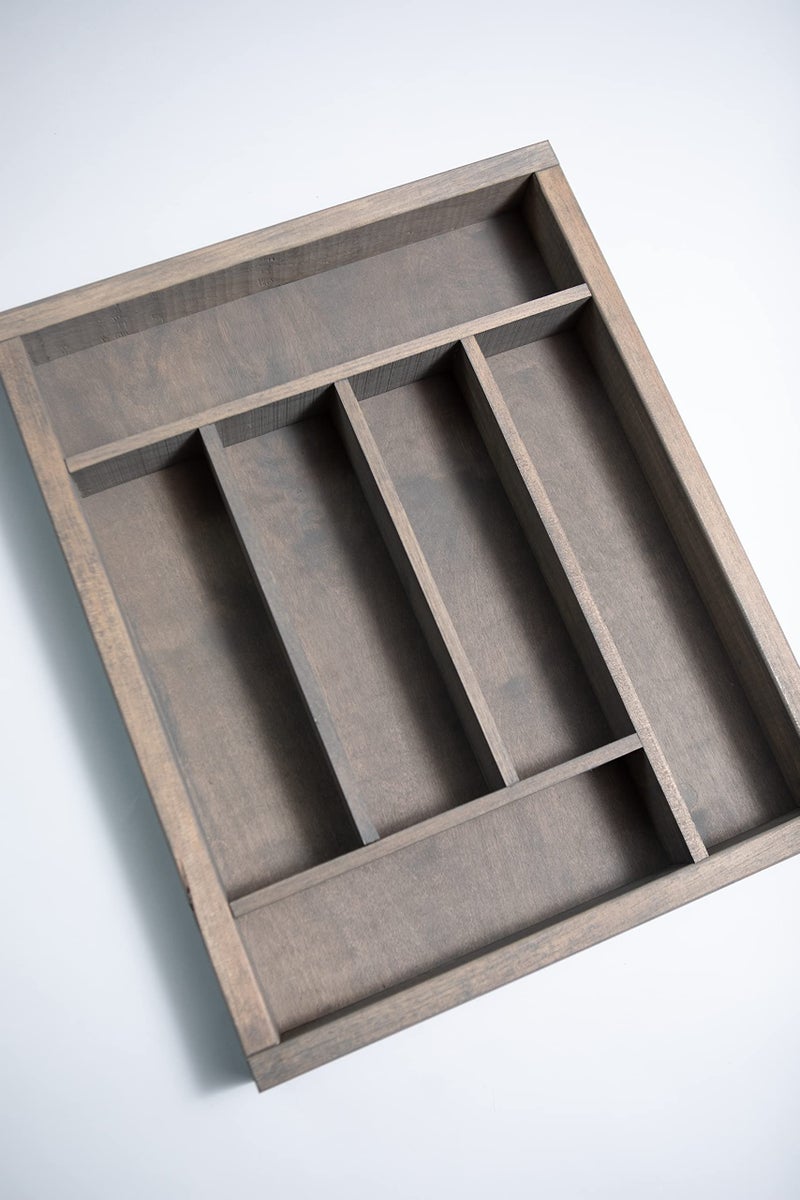 Knork Storage Tray/Flatware Organizer, large, Weathered Gray - Image 2